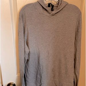 Vuori long sleeve ribbed shirt with hoodie